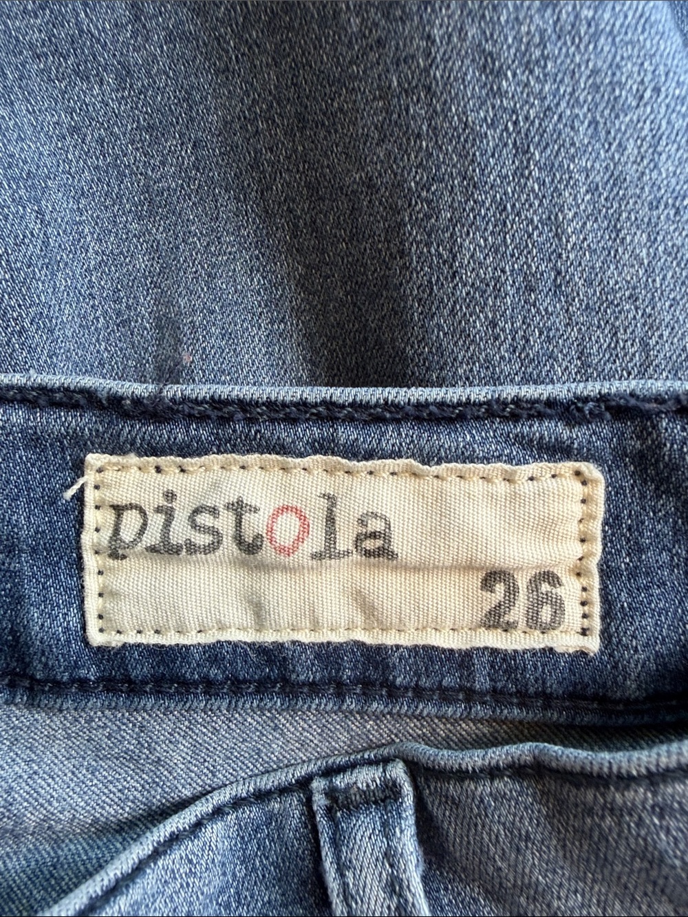 Pistola Women's Bootcut Patch Pocket Jeans Size 26 (2) Med Wash Stretch Mid Rise - Picture 5 of 9